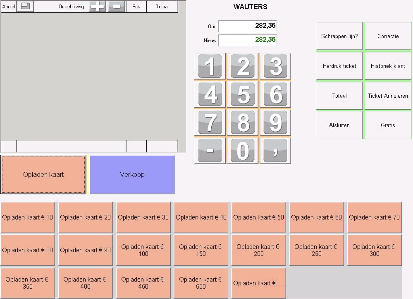 Opladen kaart Screenshot